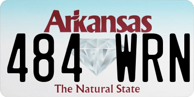 AR license plate 484WRN