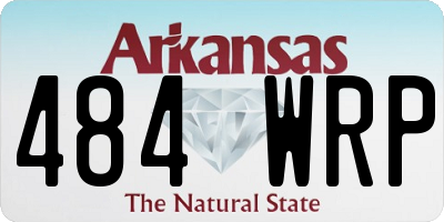 AR license plate 484WRP