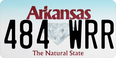 AR license plate 484WRR