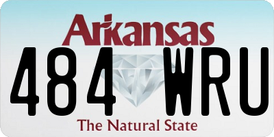 AR license plate 484WRU