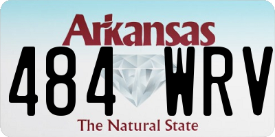 AR license plate 484WRV