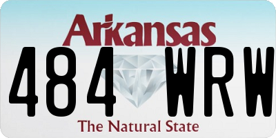 AR license plate 484WRW