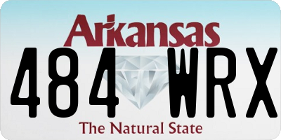 AR license plate 484WRX