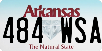 AR license plate 484WSA