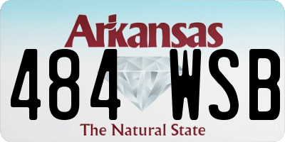 AR license plate 484WSB