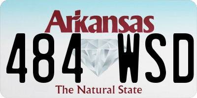 AR license plate 484WSD