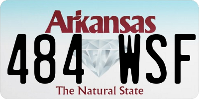 AR license plate 484WSF