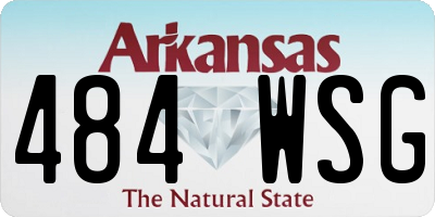 AR license plate 484WSG