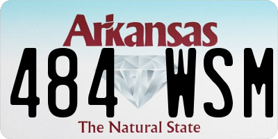 AR license plate 484WSM