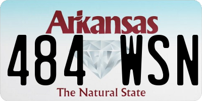 AR license plate 484WSN