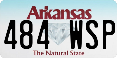 AR license plate 484WSP