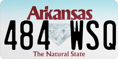 AR license plate 484WSQ