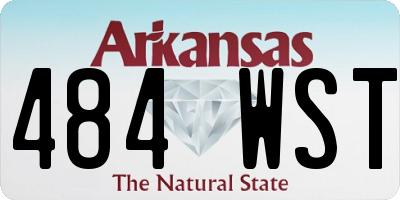 AR license plate 484WST