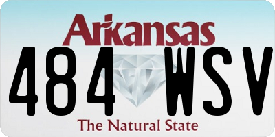 AR license plate 484WSV
