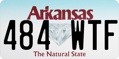 AR license plate 484WTF