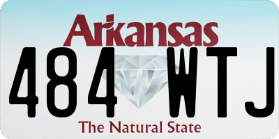 AR license plate 484WTJ