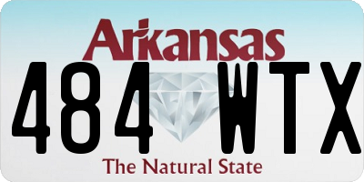 AR license plate 484WTX