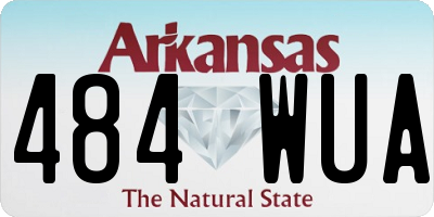 AR license plate 484WUA