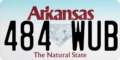 AR license plate 484WUB