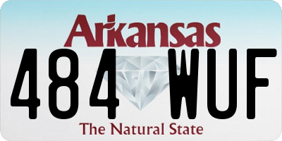 AR license plate 484WUF