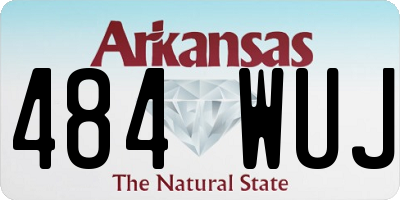 AR license plate 484WUJ