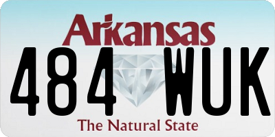 AR license plate 484WUK