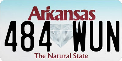 AR license plate 484WUN
