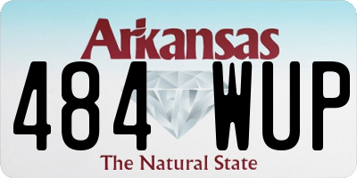 AR license plate 484WUP
