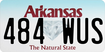 AR license plate 484WUS