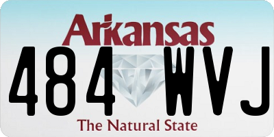 AR license plate 484WVJ