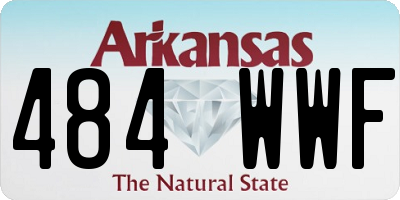 AR license plate 484WWF