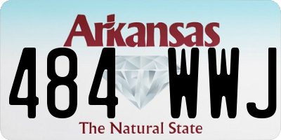 AR license plate 484WWJ