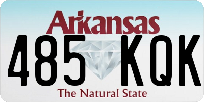 AR license plate 485KQK