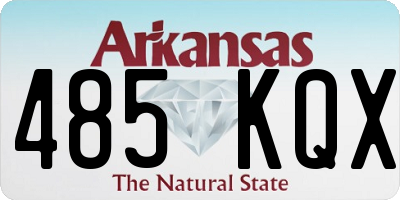AR license plate 485KQX