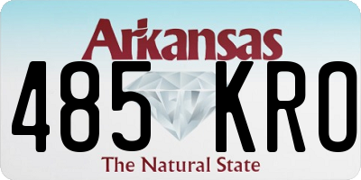 AR license plate 485KRO
