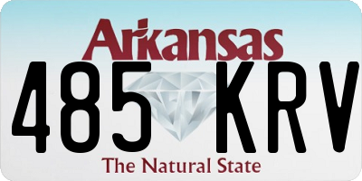 AR license plate 485KRV