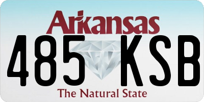 AR license plate 485KSB