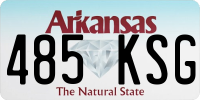 AR license plate 485KSG