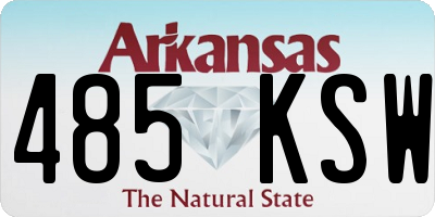AR license plate 485KSW
