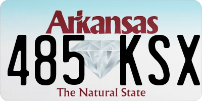 AR license plate 485KSX