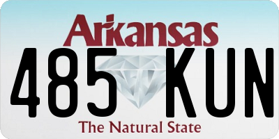 AR license plate 485KUN