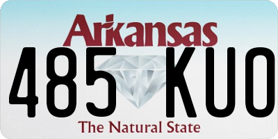 AR license plate 485KUO