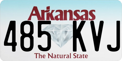 AR license plate 485KVJ
