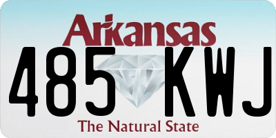 AR license plate 485KWJ