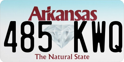 AR license plate 485KWQ