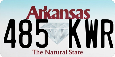 AR license plate 485KWR