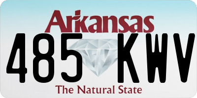 AR license plate 485KWV