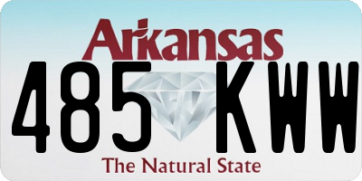 AR license plate 485KWW