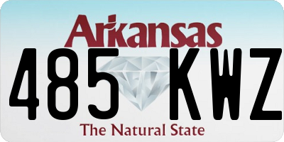AR license plate 485KWZ