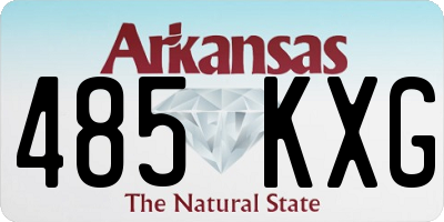 AR license plate 485KXG